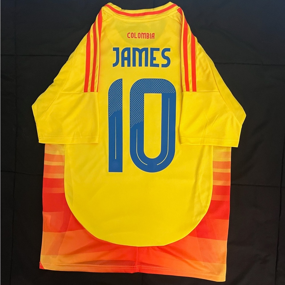 James Colombia #10 Soccer Jersey 2024 Home Yellow